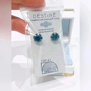 DESTINE Embellished with Swarovski Crystals stud  earrings